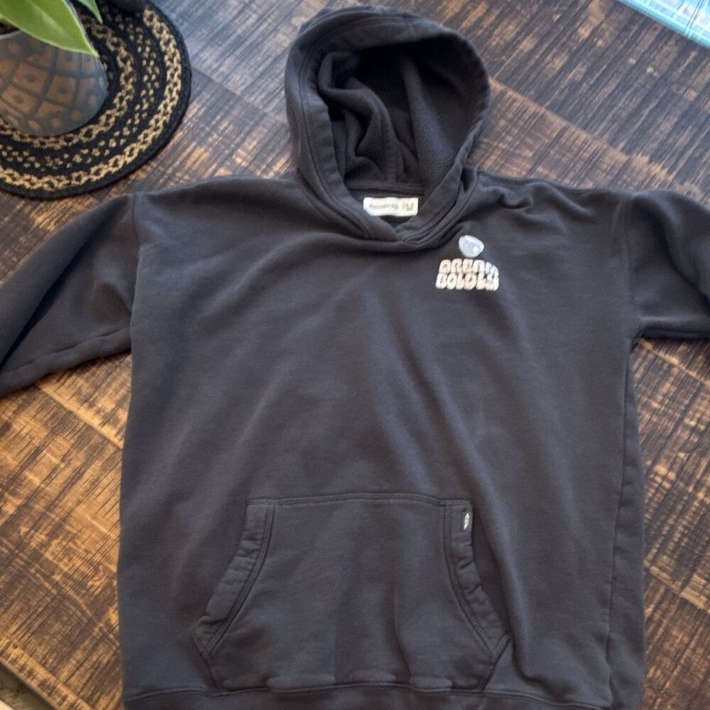 Abercrombie Kids Dream Boldly Graphic Hoodie Size 15/16 Gray Unisex Pullover